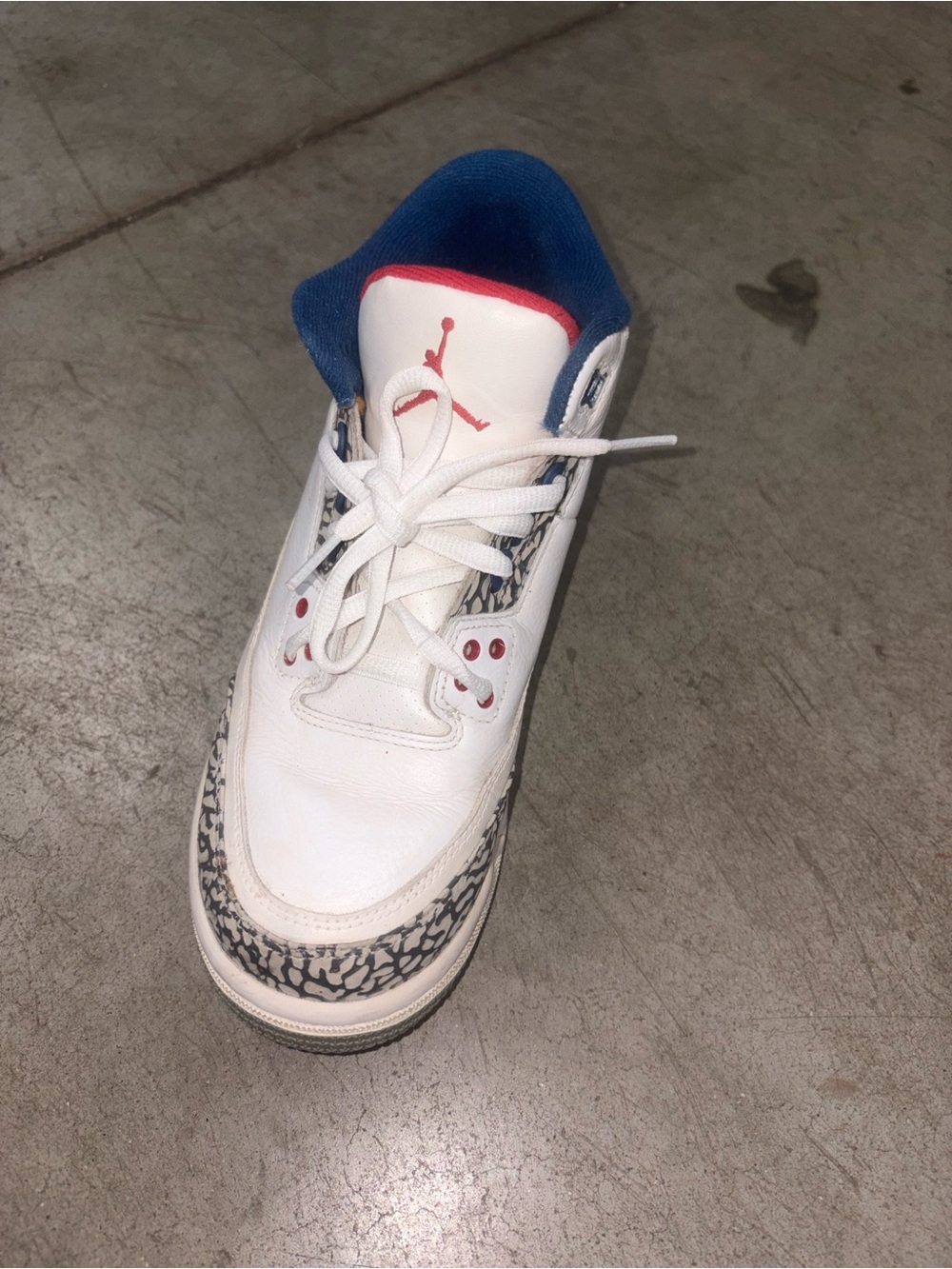 White Red Blue Women's Athletic Sneaker